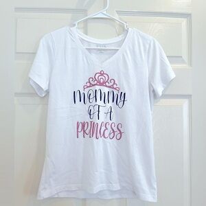 TIME AND TRUE White 'Mommy of a Princess' Tee